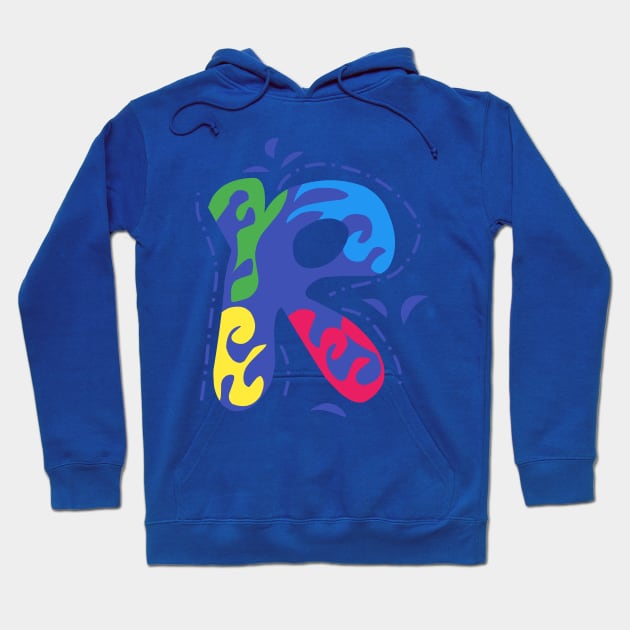 Letter R Hoodie by Fadmel